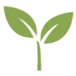 Logo del Vivero el señor de los plantines. Imagen de un plantin en crecimiento.